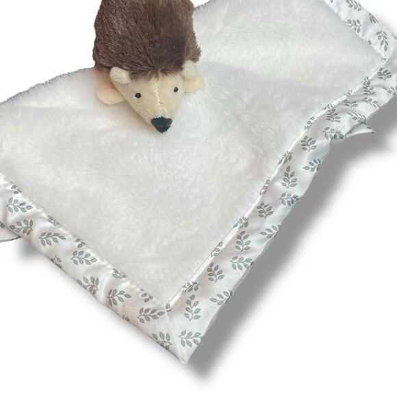Parents Choice Lovey Hedgehog Plush Security Blanket Stuffed Animal Satin 12" - Picture 9 of 12